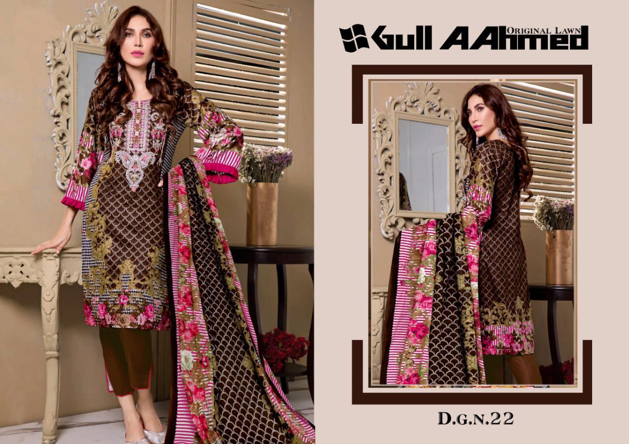 Gul Ahmed Vol-3 By Fashid Wholesale 21 To 30 Series Designer Beautiful Fancy Colorful Stylish Party Wear & Occasional Wear Pure Lawn Printed Dresses At Wholesale Price