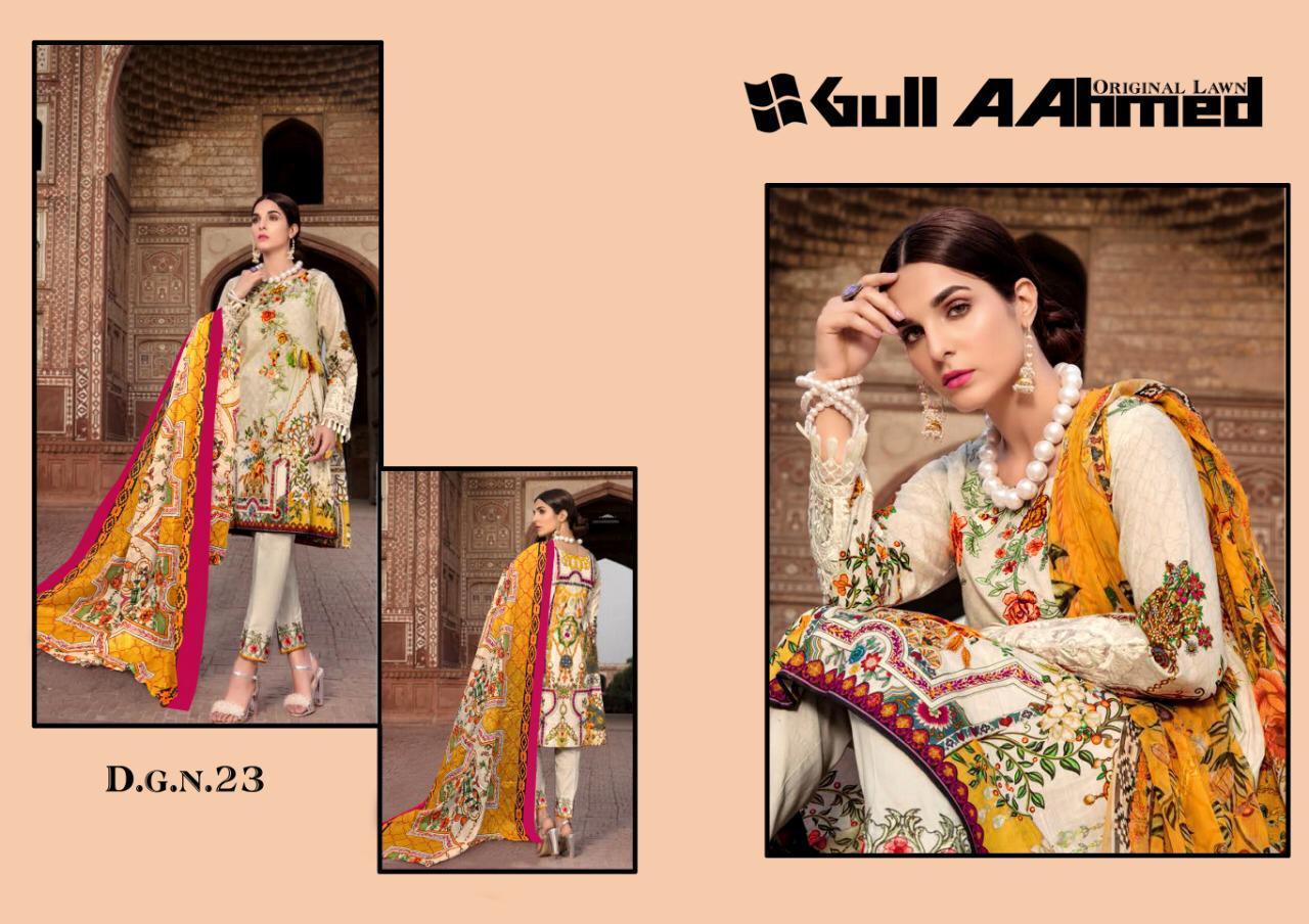 Gul Ahmed Vol-3 By Fashid Wholesale 21 To 30 Series Designer Beautiful Fancy Colorful Stylish Party Wear & Occasional Wear Pure Lawn Printed Dresses At Wholesale Price