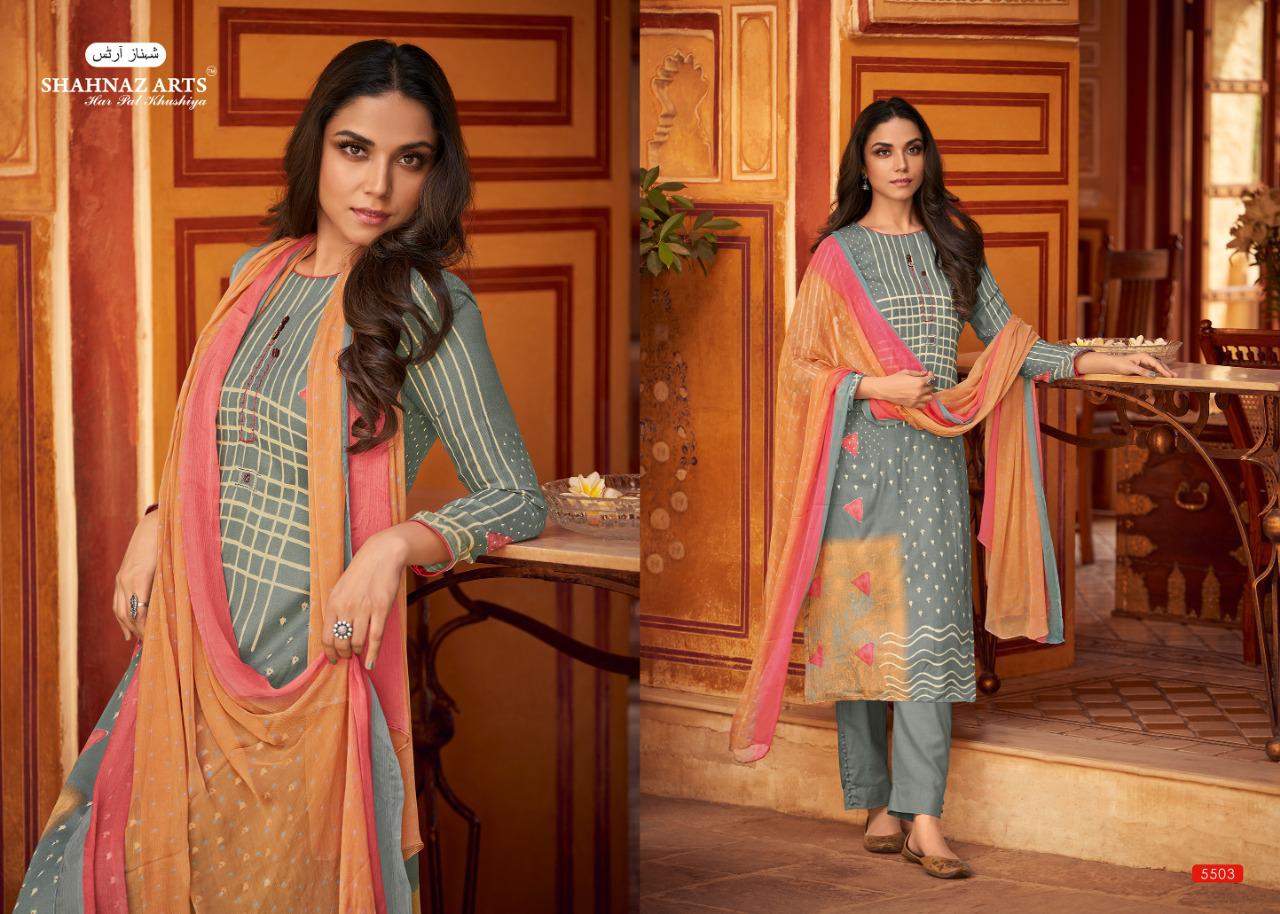 Gulbahar By Shahnaz Arts 5501 To 5508 Series Beautiful Stylish Fancy Colorful Casual & Party Wear & Ethnic Wear Heavy Pashmina With Handwork Dresses At Wholesale Price