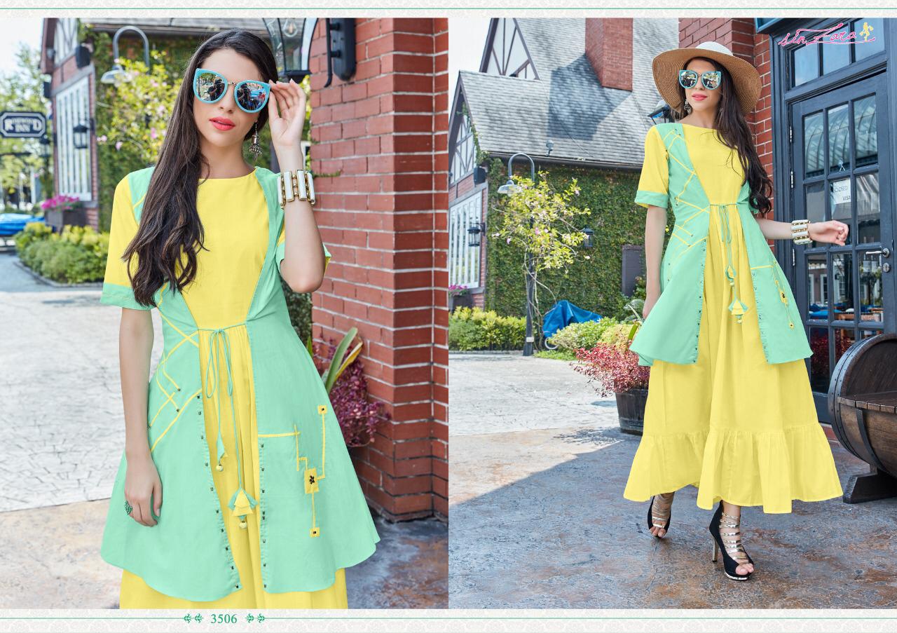 Gulnaaz By Sin Zara 3501 To 3507 Series Beautiful Colorful Stylish Fancy Casual Wear & Ethnic Wear & Ready To Wear Cotton Kurtis At Wholesale Price