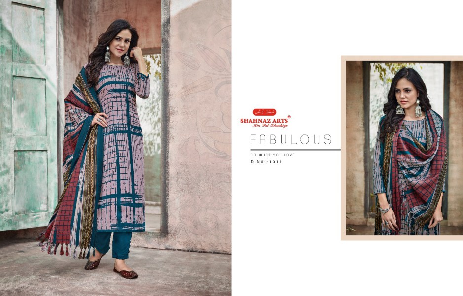 Gulshan Vol-2 By Shahnaz Arts 1009 To 1016 Series Designer Pakistani Suits Collection Beautiful Stylish Fancy Colorful Winter Wear & Ethnic Wear Pashmina Printed Dresses At Wholesale Price