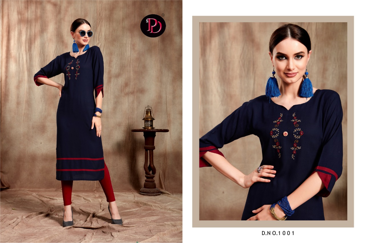 Gulzar By Poorvi Designer 1001 To 1006 Series Stylish Fancy Beautiful Colorful Casual Wear & Ethnic Wear Rayon Slub With Embroidery Kurtis At Wholesale Price