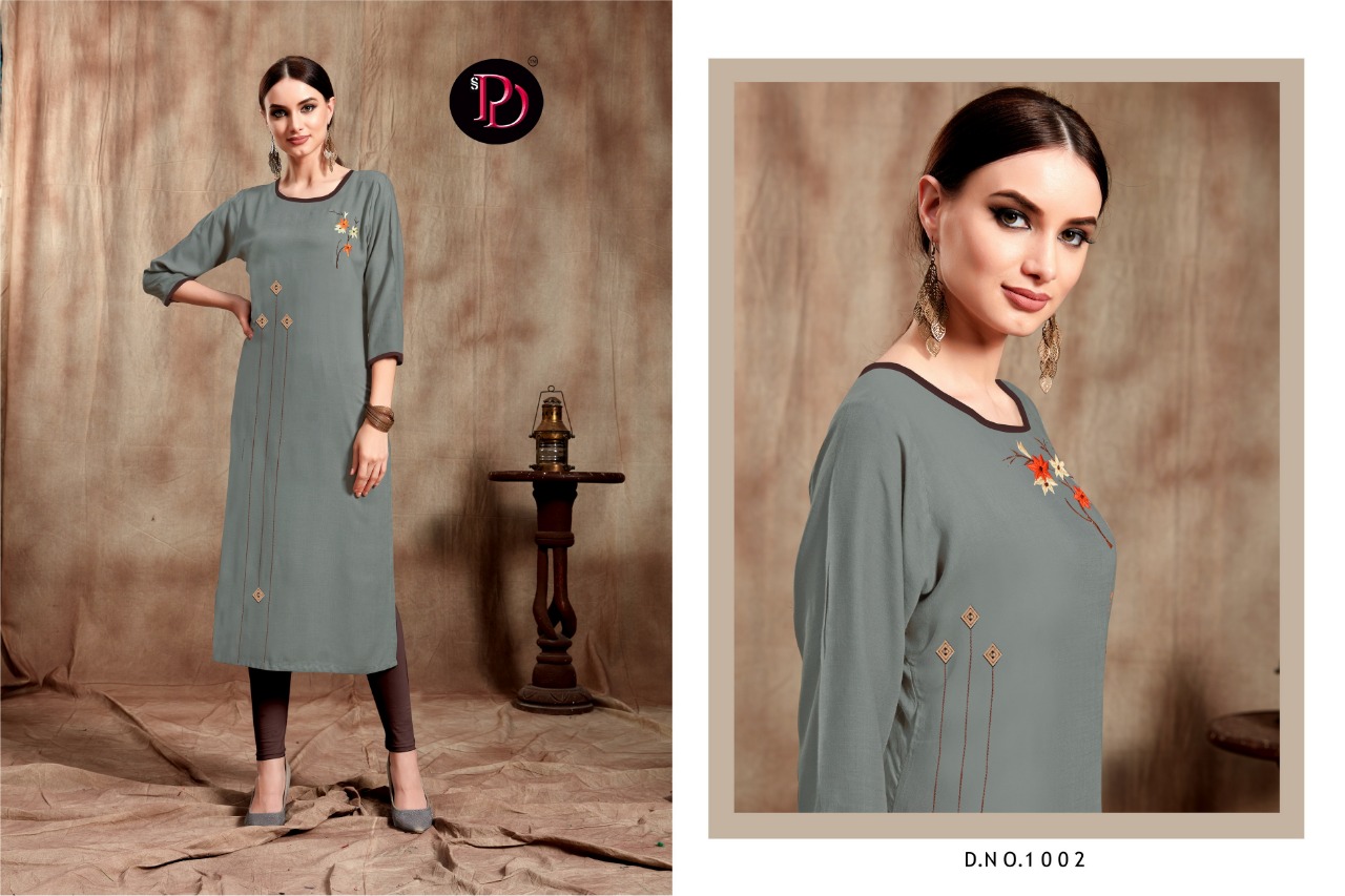 Gulzar By Poorvi Designer 1001 To 1006 Series Stylish Fancy Beautiful Colorful Casual Wear & Ethnic Wear Rayon Slub With Embroidery Kurtis At Wholesale Price