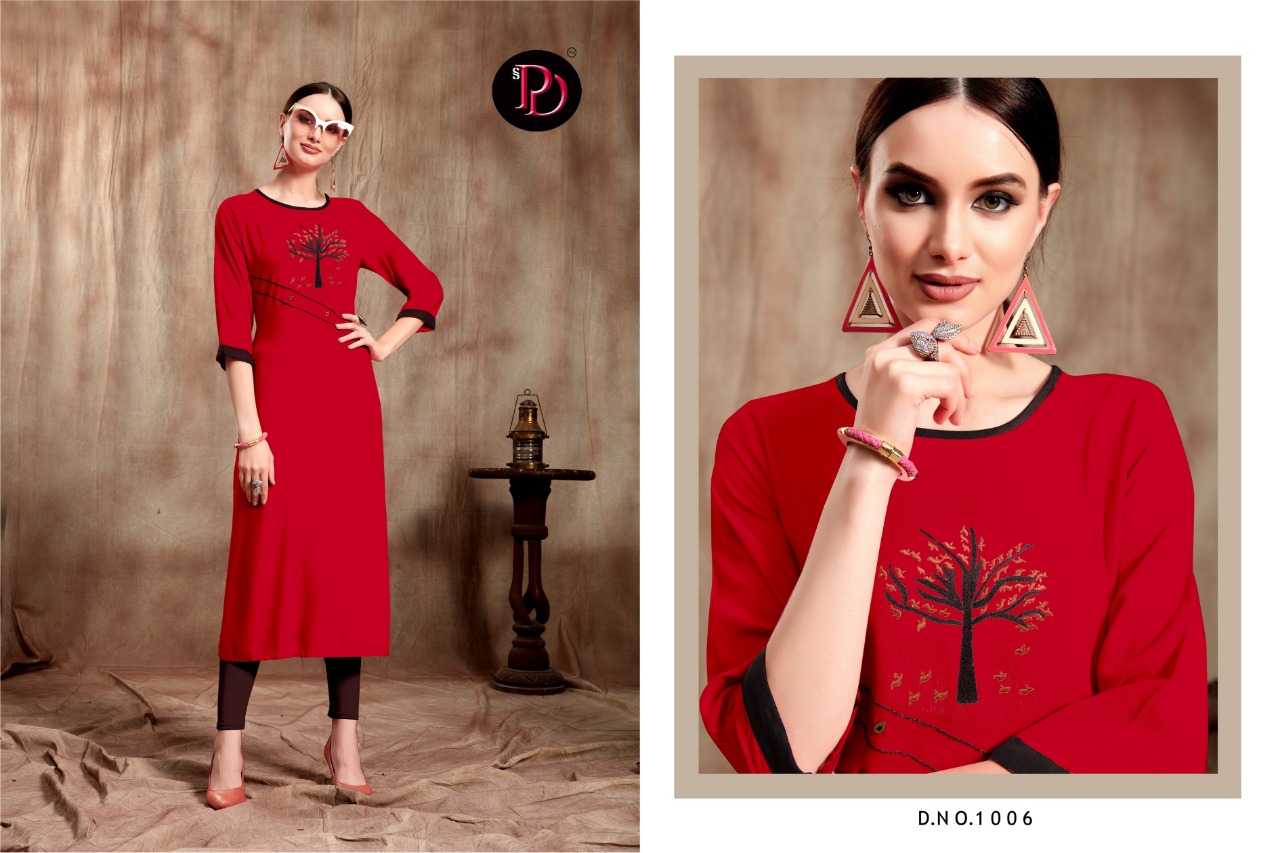 Gulzar By Poorvi Designer 1001 To 1006 Series Stylish Fancy Beautiful Colorful Casual Wear & Ethnic Wear Rayon Slub With Embroidery Kurtis At Wholesale Price