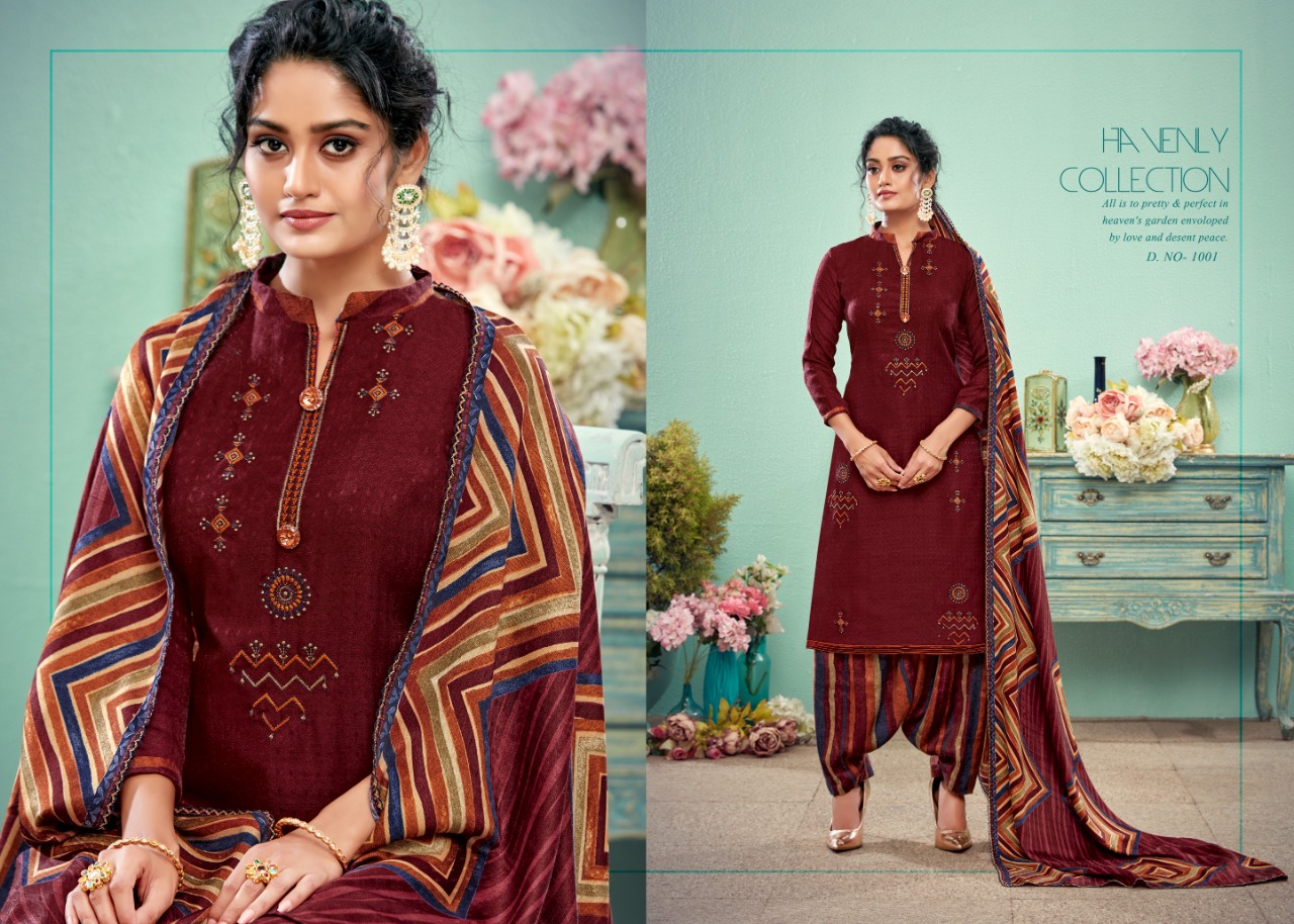 Gulzar By Vijaya Fashion 1001 To 1010 Series Designer Patiyala Suits Collection Beautiful Stylish Fancy Colorful Party Wear & Ethnic Wear Pashmina Embroidery Dresses At Wholesale Price