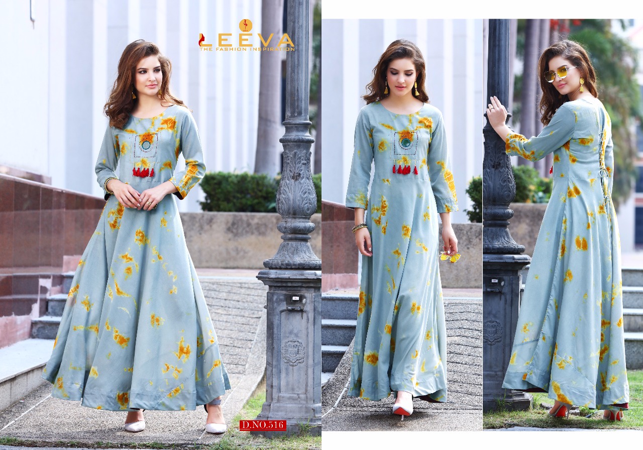 Gypsy Vol-2 By Leeva 5009 To 516 Series Designer Beautiful Colorful Stylish Fancy Casual Wear & Ethnic Wear & Ready To Wear Rayon & Cotton Printed Kurtis At Wholesale Price
