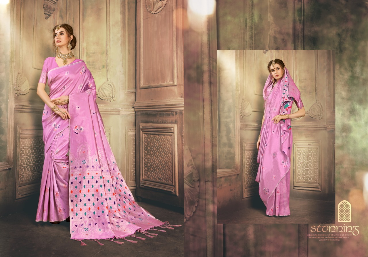 Hamsini Silk By Yadu Nandan Fashion 1001 To 1010 Series Indian Traditional Wear Collection Beautiful Stylish Fancy Colorful Party Wear & Occasional Wear Kanjivaram Art Silk Sarees At Wholesale Price