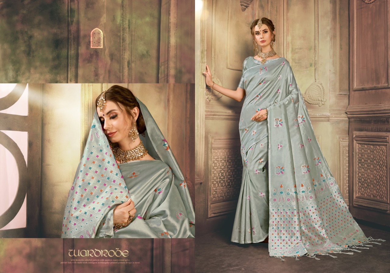Hamsini Silk By Yadu Nandan Fashion 1001 To 1010 Series Indian Traditional Wear Collection Beautiful Stylish Fancy Colorful Party Wear & Occasional Wear Kanjivaram Art Silk Sarees At Wholesale Price