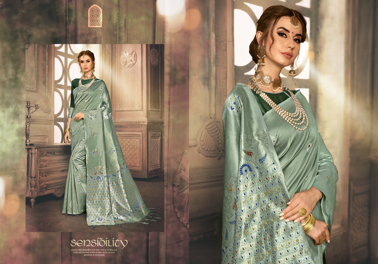 Hamsini Silk By Yadu Nandan Fashion 1001 To 1010 Series Indian Traditional Wear Collection Beautiful Stylish Fancy Colorful Party Wear & Occasional Wear Kanjivaram Art Silk Sarees At Wholesale Price