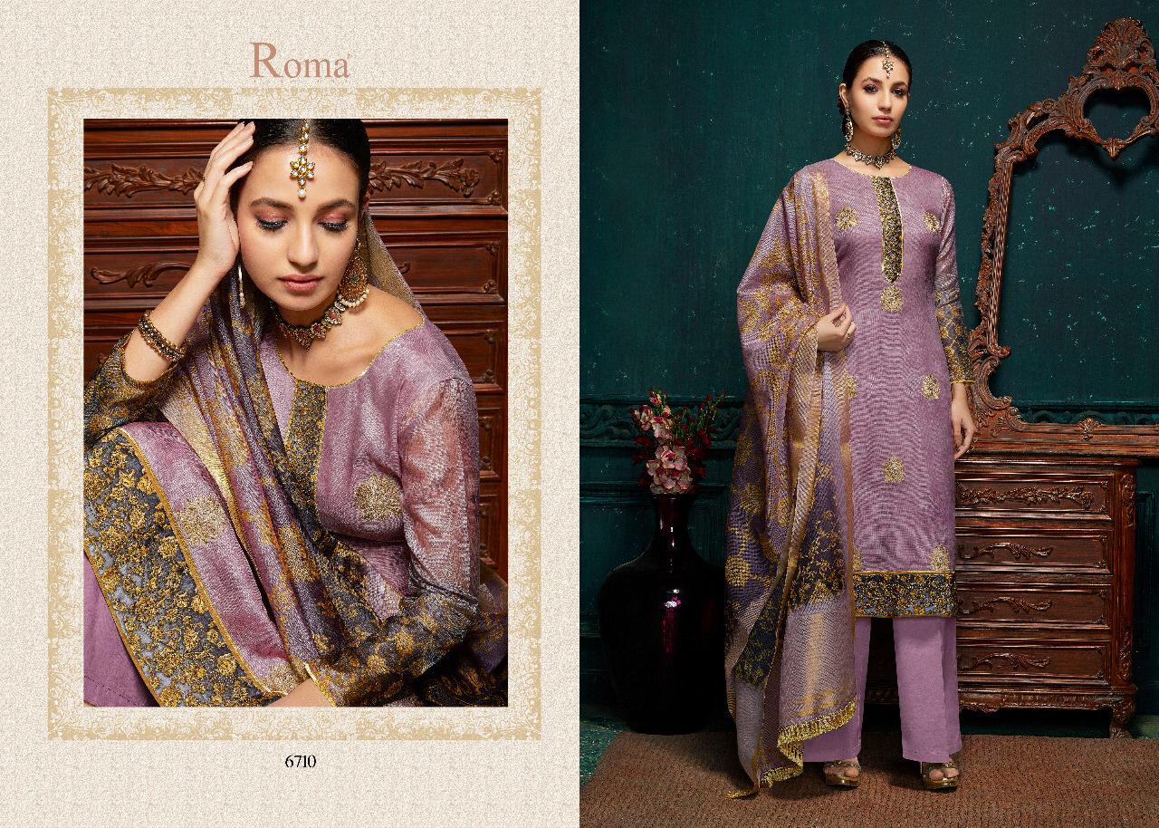 Harmony Collection By Roma Fashions 6710 To 6719 Series Beautiful Suits Stylish Fancy Colorful Party Wear & Ethnic Wear Kota Cheks Digital Printed Dresses At Wholesale Price