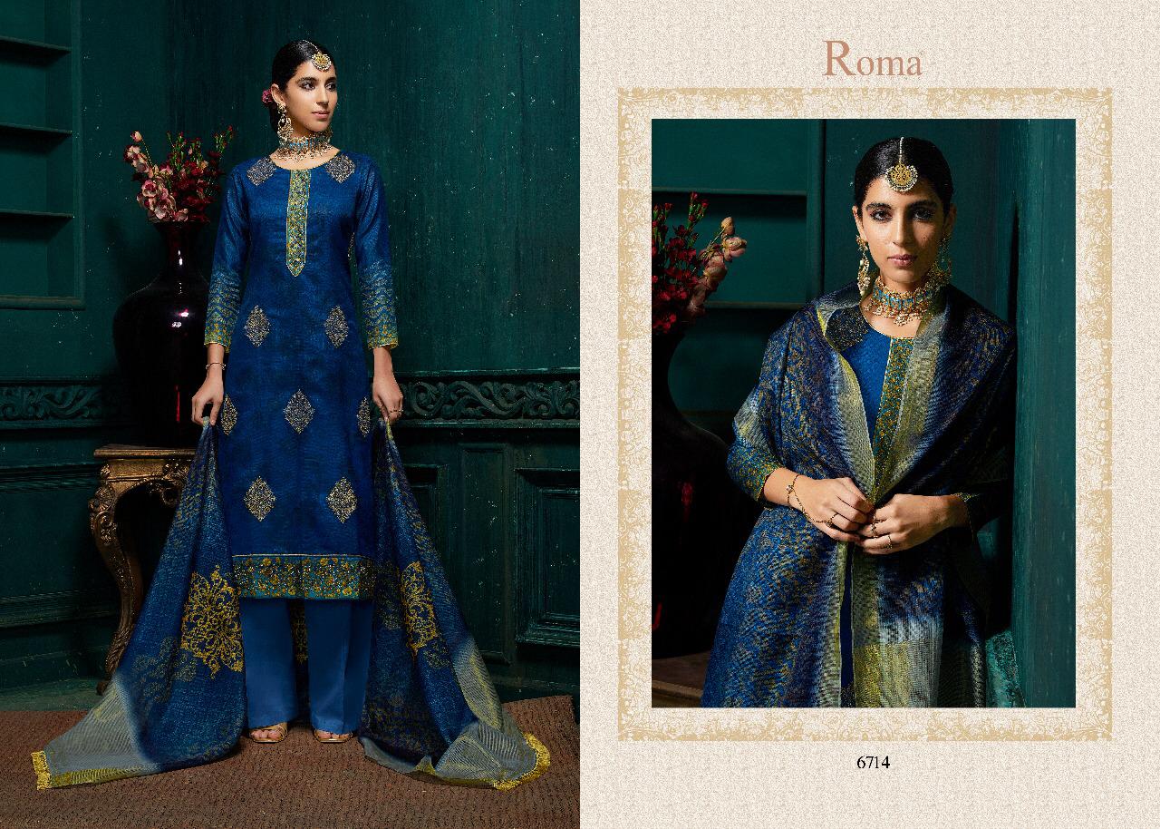 Harmony Collection By Roma Fashions 6710 To 6719 Series Beautiful Suits Stylish Fancy Colorful Party Wear & Ethnic Wear Kota Cheks Digital Printed Dresses At Wholesale Price