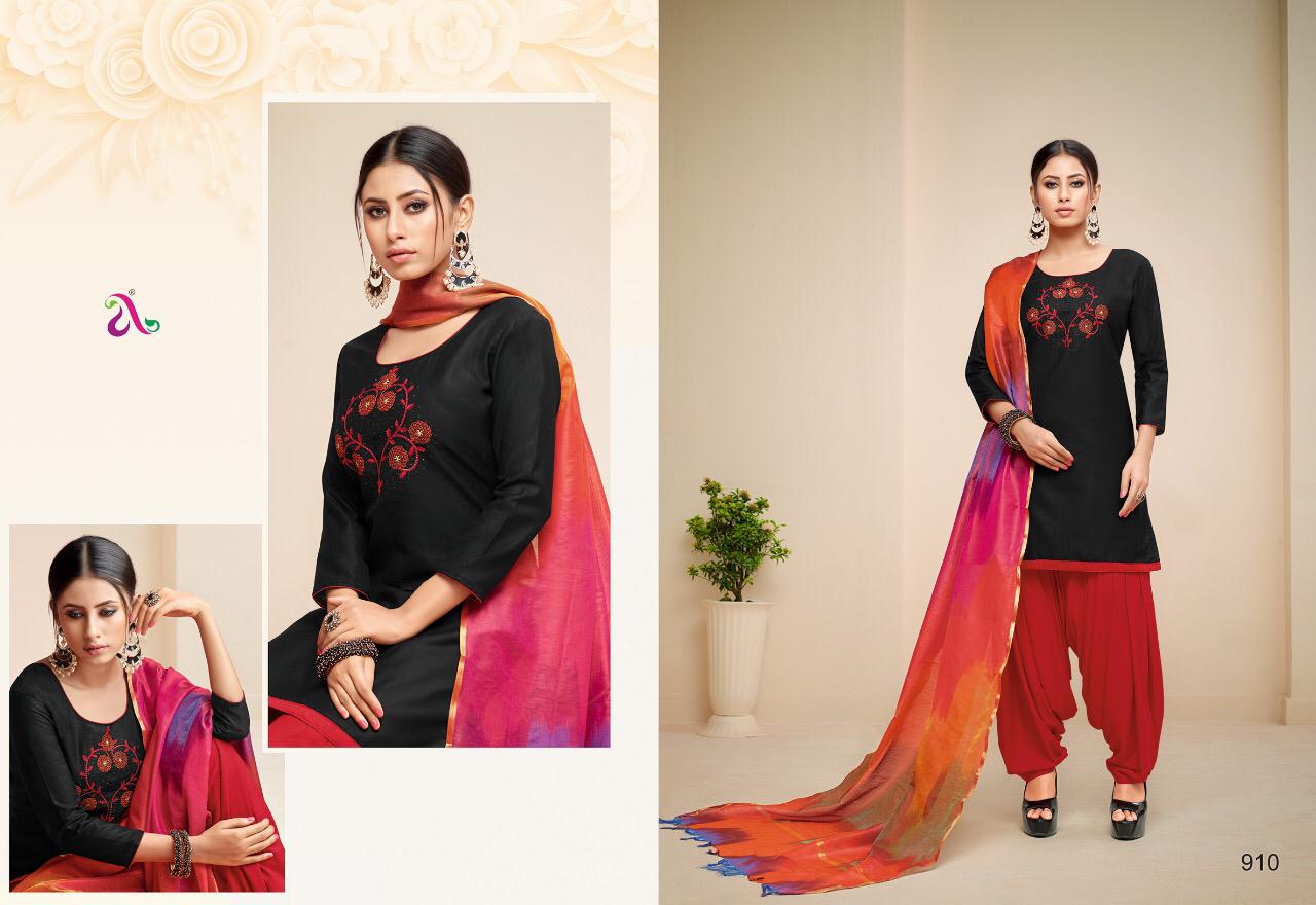 Heeriye By Angroop Plus 900 To 909  Series Designer Patiyala Suits Collection Beautiful Stylish Fancy Colorful Party Wear & Occasional Wear Soft Cotton With Embroidery Dresses At Wholesale Price