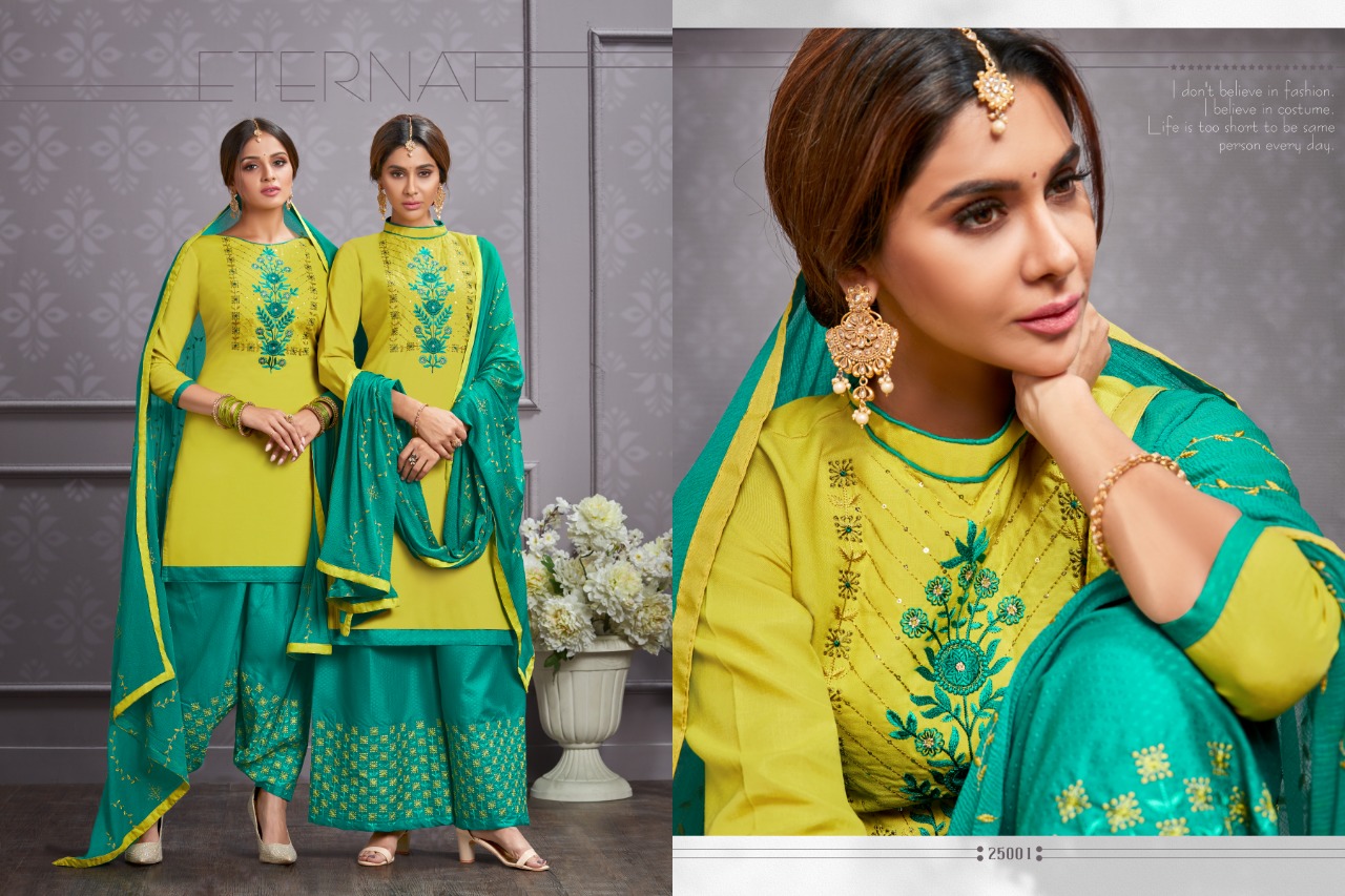Hello Madam Vol-2 By Raghav Royals 25001 To 25012  Series Suits Collection Beautiful Stylish Fancy Colorful Casual Wear & Ethnic Wear Cotton With Embroidery Dresses At Wholesale Price