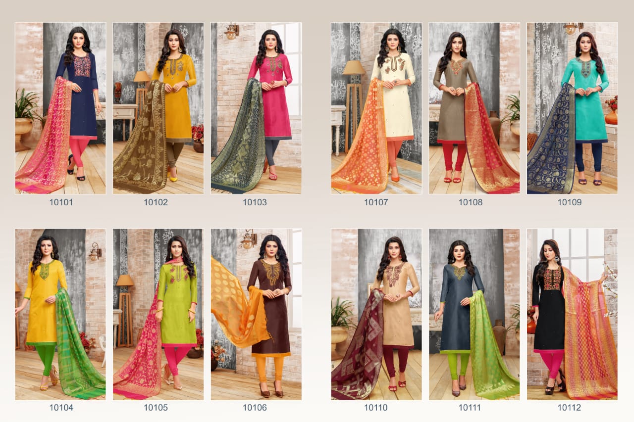 Heritage By Rr Fashion 10101 To 10112 Series Indian Traditional Wear Collection Beautiful Stylish Fancy Colorful Party Wear & Occasional Wear Modal Silk Embroidered Dress At Wholesale Price