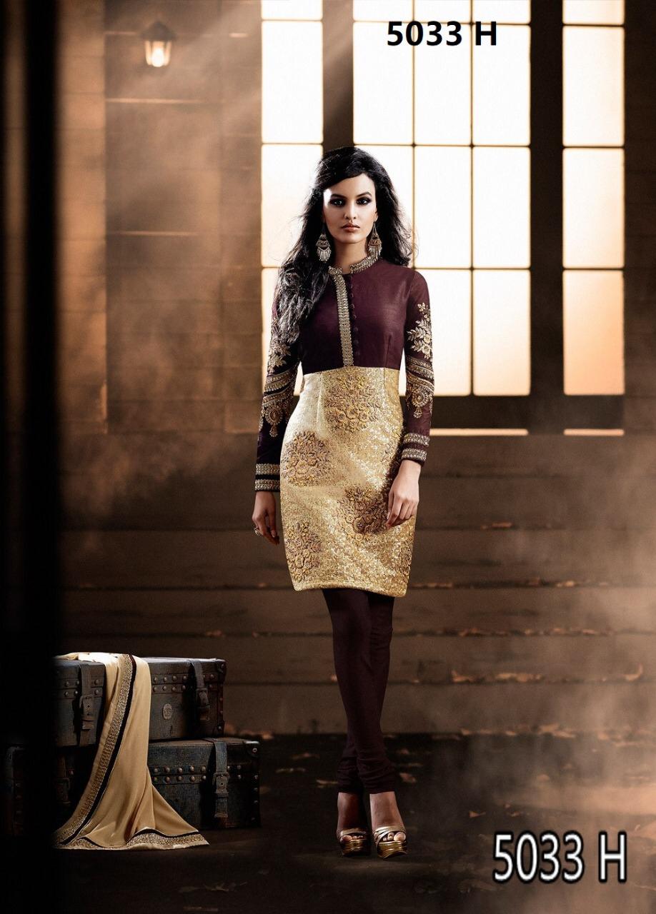 Heroine 5033 Colours By Jinaam Dresses Beautiful Stylish Designer Printed And Embroidered Party Wear Occasional Wear Bhagalpuri Silk/net Dresses At Wholesale Price