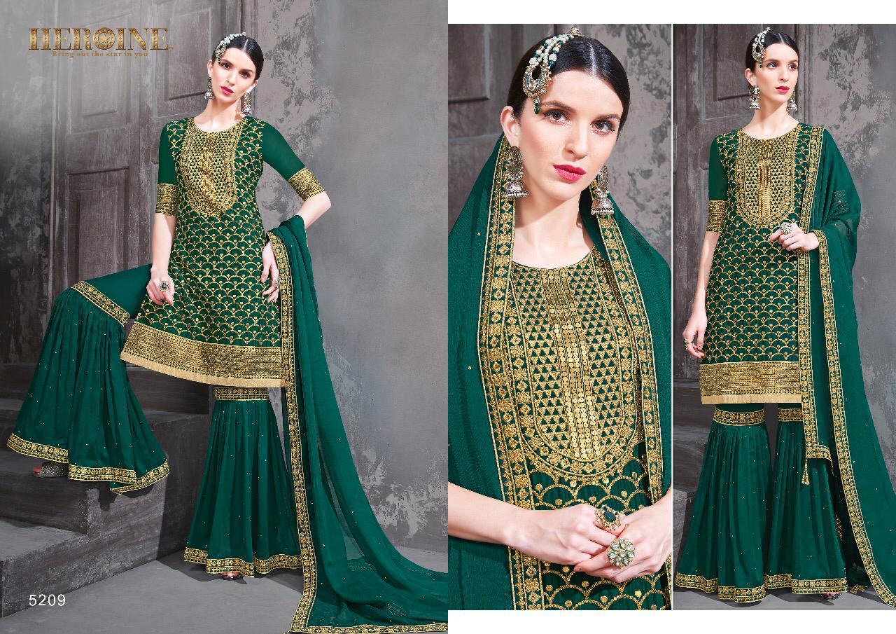 Heroine Juliana By Jinaam Dresses 5207 To 5212 Series Designer Pakistani Suits Beautiful Stylish Fancy Colorful Party Wear & Occasional Wear Dyed Net Dresses At Wholesale Price