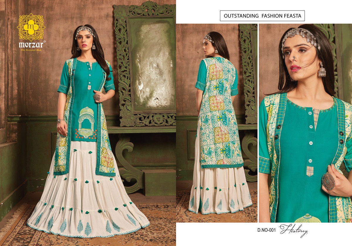 History Vol-1 By Morzar 001 To 005 Series Stylish Colorful Fancy Beautiful Casual Wear & Ethnic Wear Collection Rayon Printed Kurtis At Wholesale Price