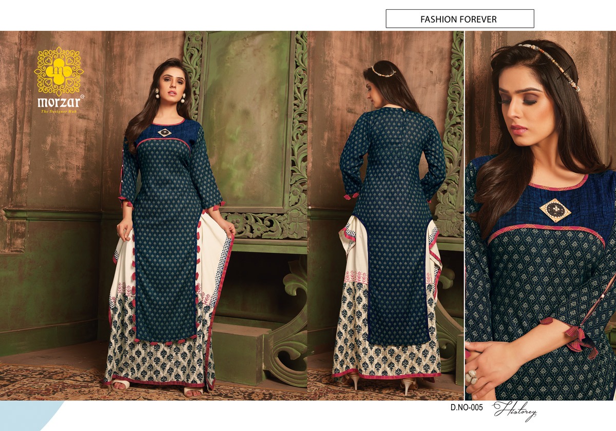 History Vol-1 By Morzar 001 To 005 Series Stylish Colorful Fancy Beautiful Casual Wear & Ethnic Wear Collection Rayon Printed Kurtis At Wholesale Price