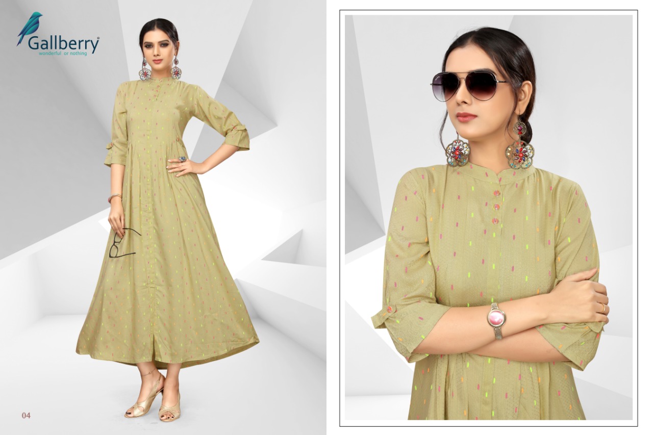 Hit List By Gallberry 01 To 09 Series Beautiful Colorful Stylish Fancy Casual Wear & Ethnic Wear & Ready To Wear Rayon Butti Jacquard Kurtis At Wholesale Price