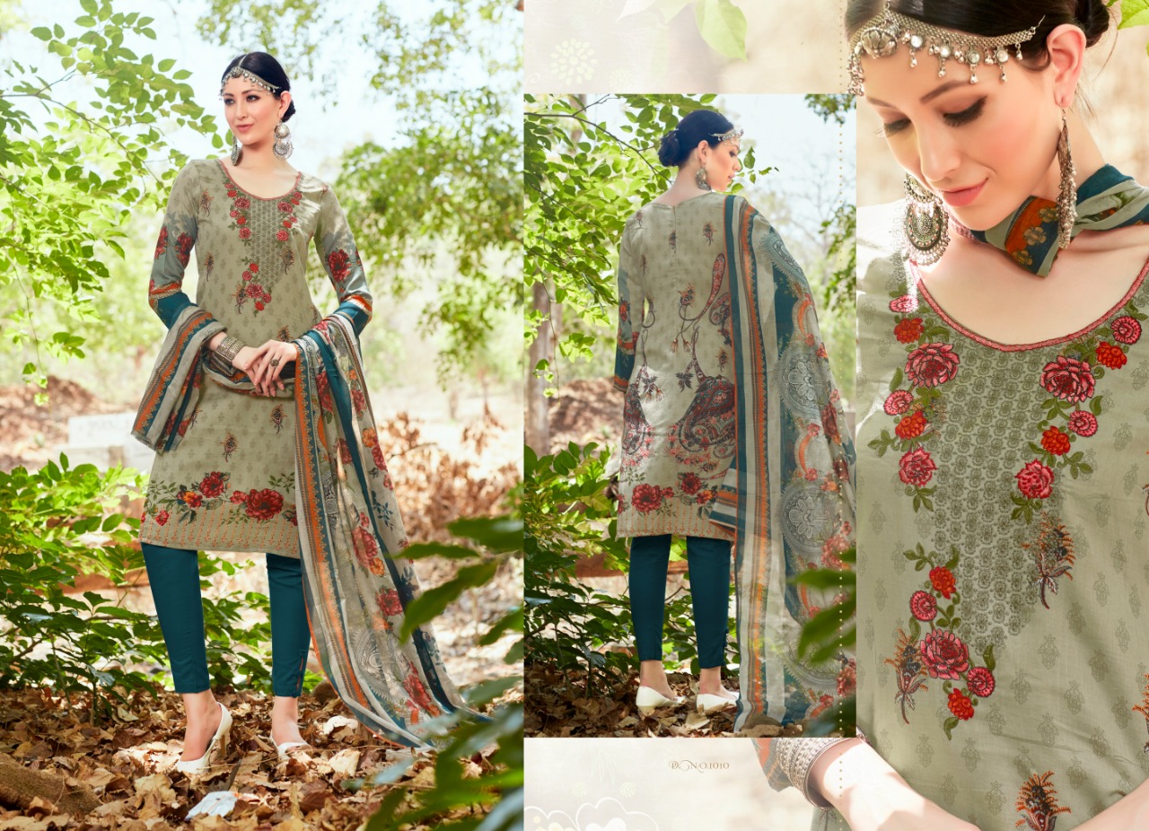 Hot Lady Vol-9 By Hot Line 1001 To 1010 Series Beautiful Suits Stylish Fancy Colorful Casual Wear & Ethnic Wear & Ready To Wear Cotton Digital Print Dresses At Wholesale Price
