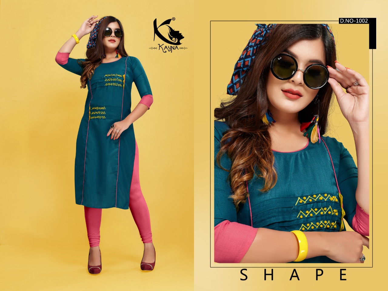 Hul Chul By Kayna 1001 To 1010 Series Beautiful Stylish Fancy Colorful Casual Wear & Ethnic Wear & Ready To Wear Heavy Cotton Printed Kurtis At Wholesale Price