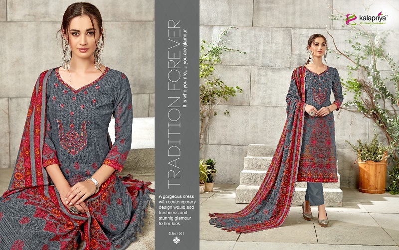 Ibadat By Kalapriya 1001 To 1007 Series Beautiful Winter Collection Suits Stylish Fancy Colorful Casual Wear & Ethnic Wear Pure Pashmina Embroidered Dresses At Wholesale Price