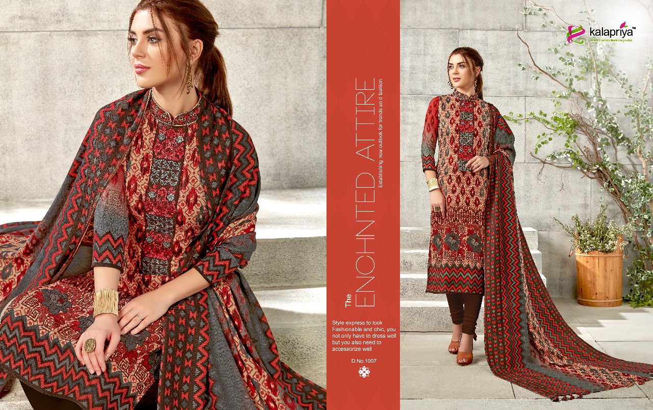 Ibadat By Kalapriya 1001 To 1007 Series Beautiful Winter Collection Suits Stylish Fancy Colorful Casual Wear & Ethnic Wear Pure Pashmina Embroidered Dresses At Wholesale Price
