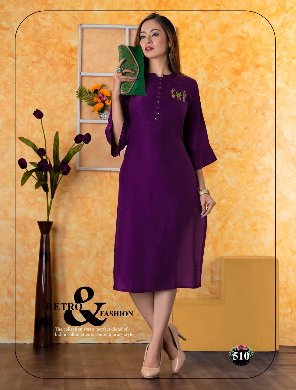 Ibadat By Royal Collection 501 To 510 Series Beautiful Stylish Fancy Colorful Casual Wear & Ethnic Wear & Ready To Wear Rayon Prints Kurtis At Wholesale Price