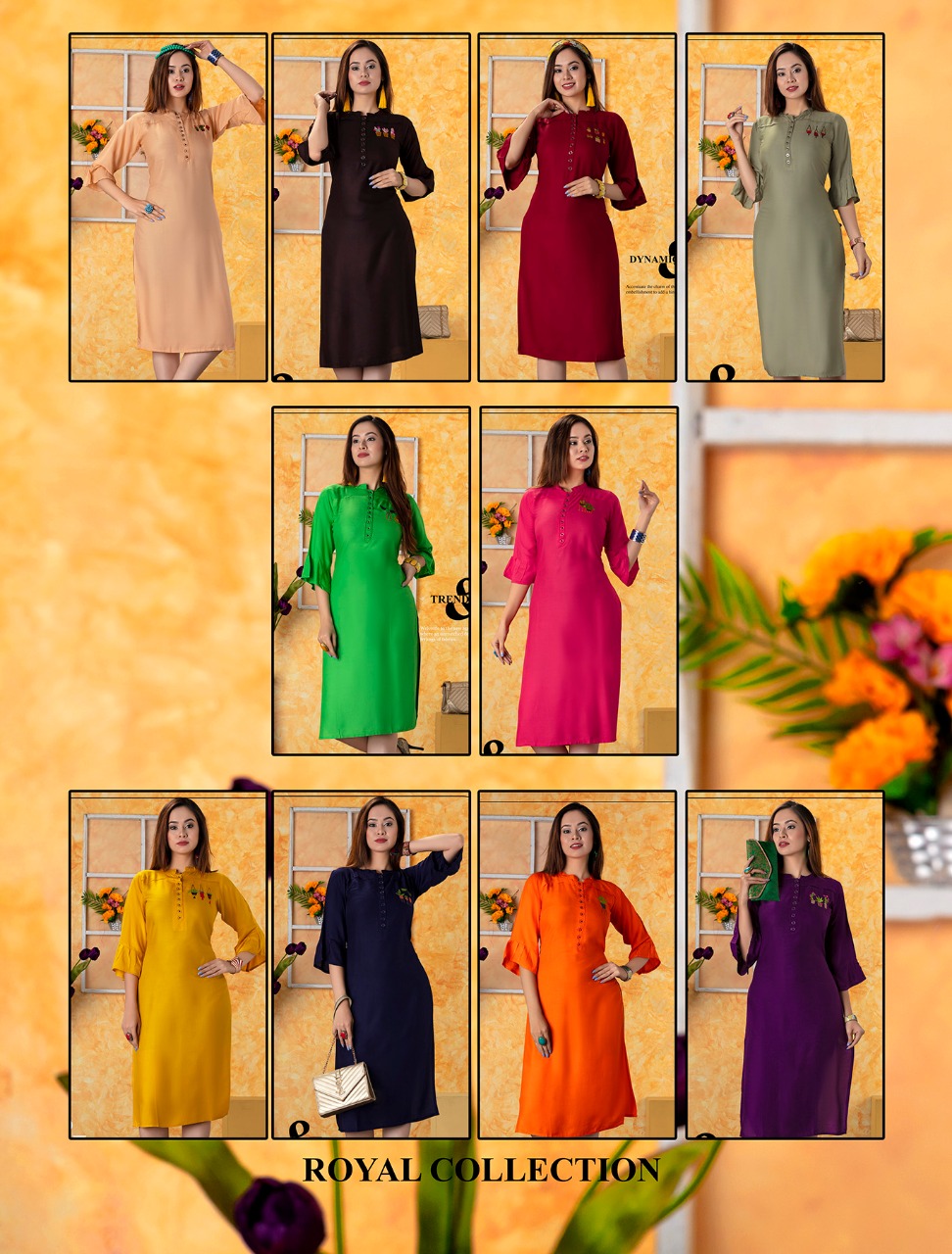 Ibadat By Royal Collection 501 To 510 Series Beautiful Stylish Fancy Colorful Casual Wear & Ethnic Wear & Ready To Wear Rayon Prints Kurtis At Wholesale Price