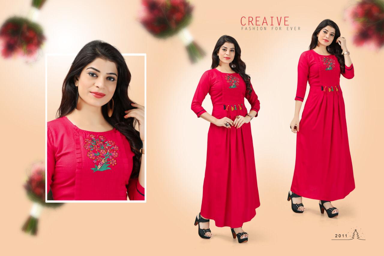 Iconic By Sawaria Fashion 2010 To 2016 Series Beautiful Colorful Stylish Fancy Casual Wear & Ethnic Wear & Ready To Wear Heavy Rayon Slub Kurtis At Wholesale Price