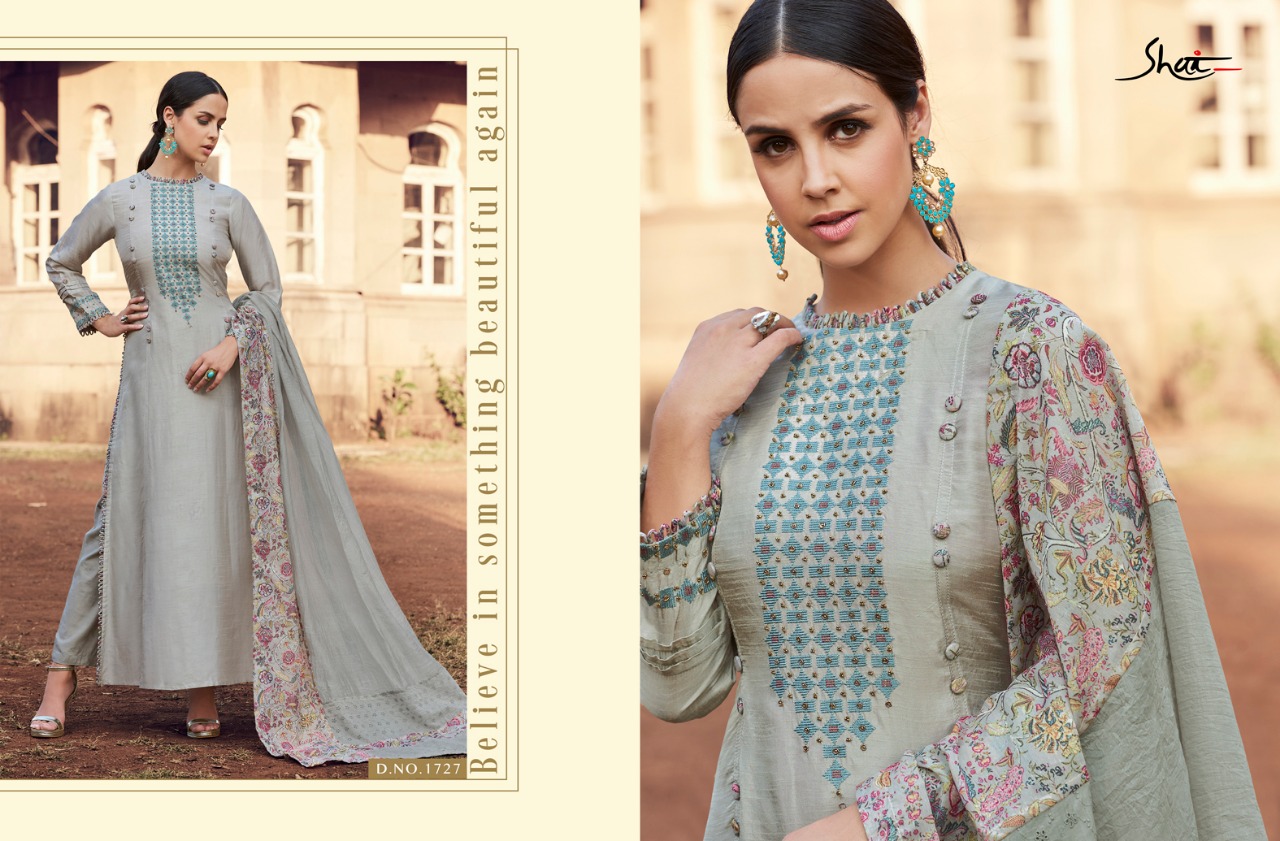 Ijazat By Shai 1721 To 1729 Series Beautiful Suits Stylish Colorful Fancy Casual Wear & Ethnic Wear Pure Bember Moga Silk Embroidery Dresses At Wholesale Price