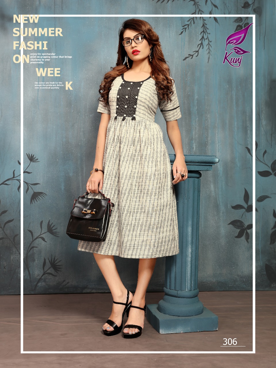 Ikkat Vol-3 By Kunj 301 To 310 Series Stylish Fancy Colorful Collection Casual Wear & Ethnic Wear Cotton Ikkat Printed Kurtis At Wholesale Price