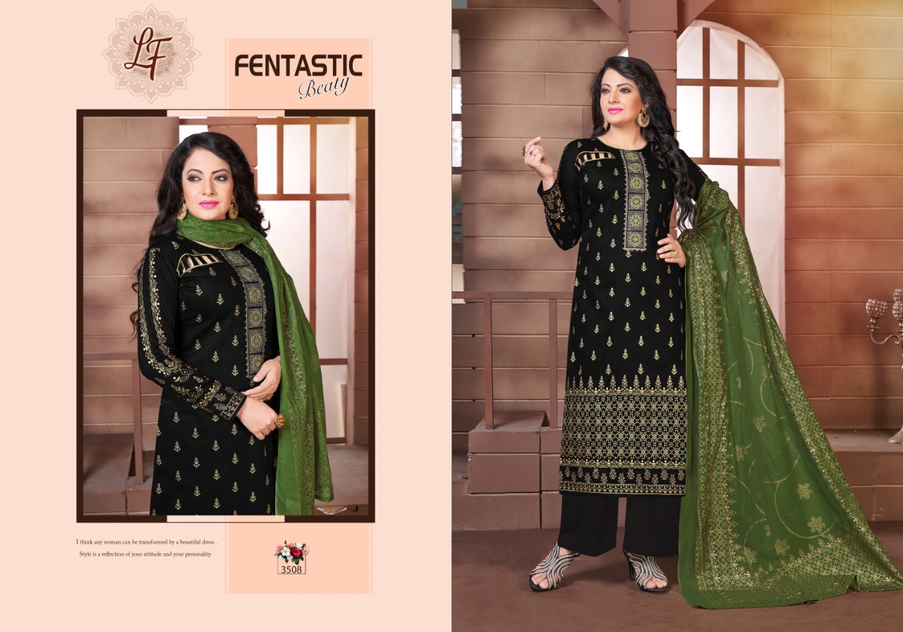 Inayat Vol-35 By Lavli Fashion 3501 To 3508 Series Beautiful Pakistani Suits Stylish Fancy Colorful Party Wear & Ethnic Wear Glace Cotton Print With Embroidered Dresses At Wholesale Price