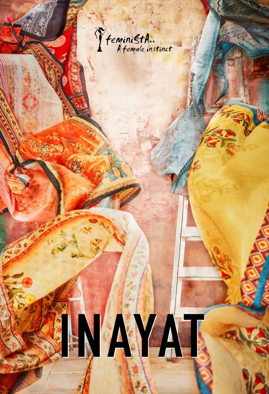 Inayat By Feminista 091 To 099 Series Beautiful Stylish Fancy Colorful Casual Wear & Ethnic Wear & Ready To Wear Muslin With Stole Kurtis At Wholesale Price