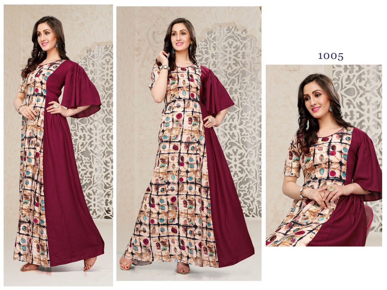 Innayat By Jugnii 1001 To 1007 Series Stylish Colorful Fancy Beautiful Casual Wear & Ethnic Wear Viscose Rayon Printed Kurtis At Wholesale Price