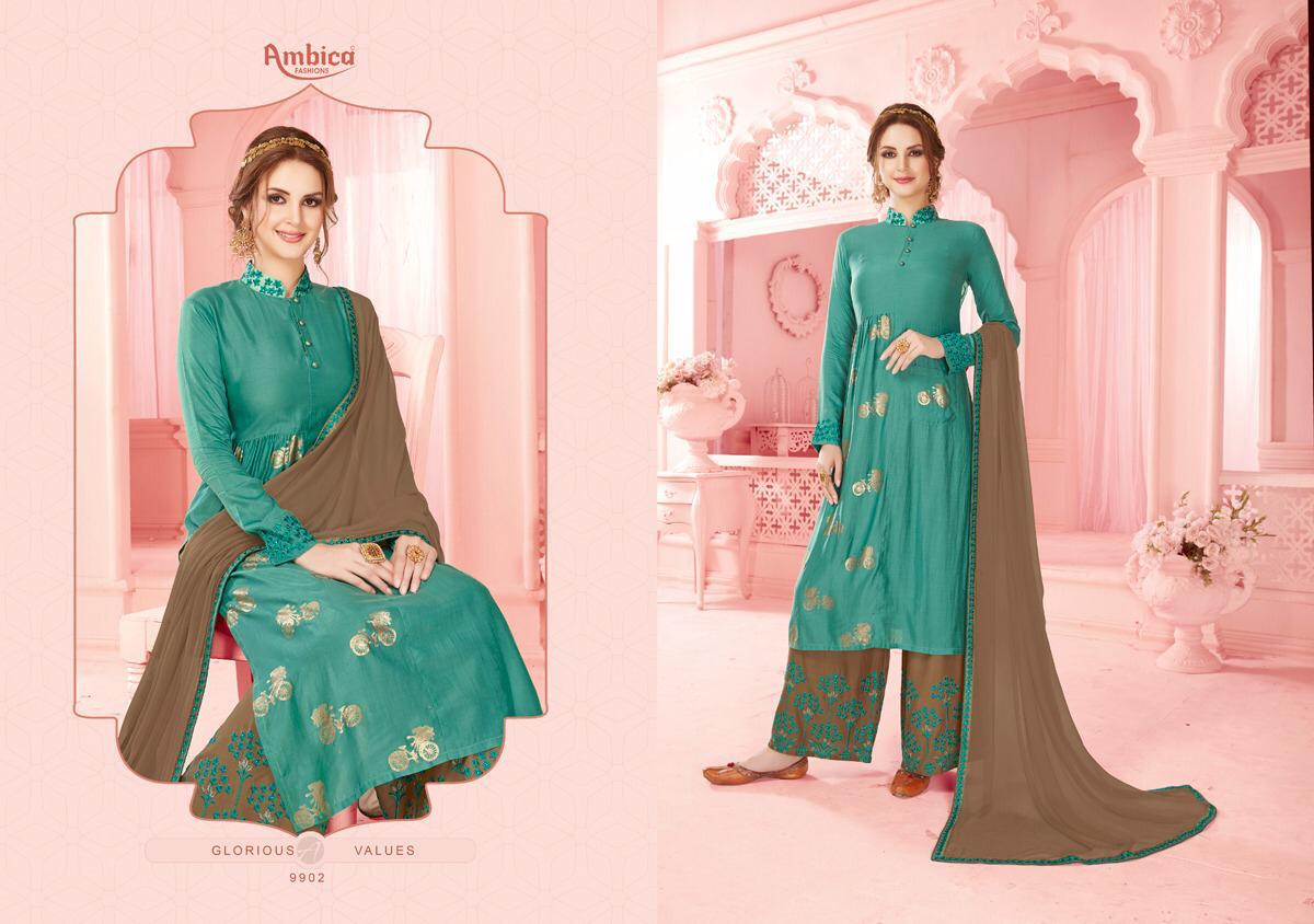 Instyla By Ambica Fashion 9901 To 9910 Series Designer Beautiful Stylish Fancy Colorful Casual Wear & Ethnic Wear & Ready To Wear Modal Foil & Dyed Dresses At Wholesale Price