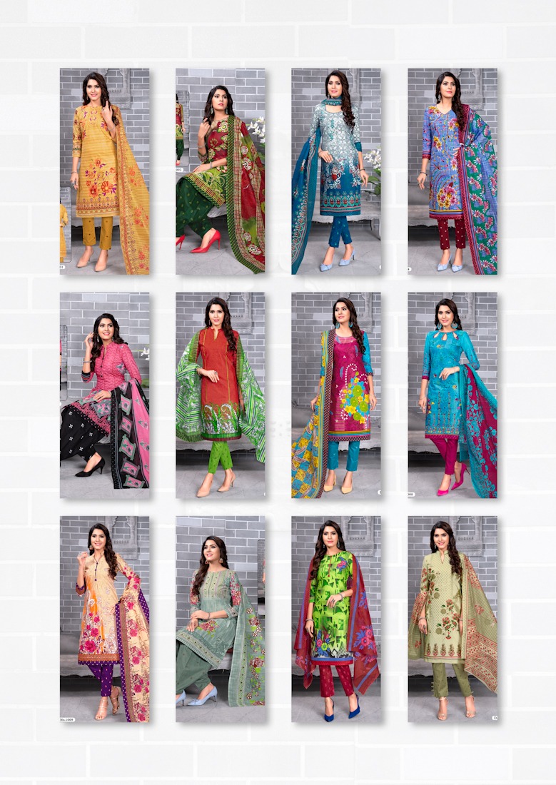 Ipl 20-20 By Shree Meenaxi Cotton 1001 To 1012 Series Stylish Fancy Beautiful Colorful Casual Wear & Ethnic Wear Pure Cotton Printed Dresses At Wholesale Price