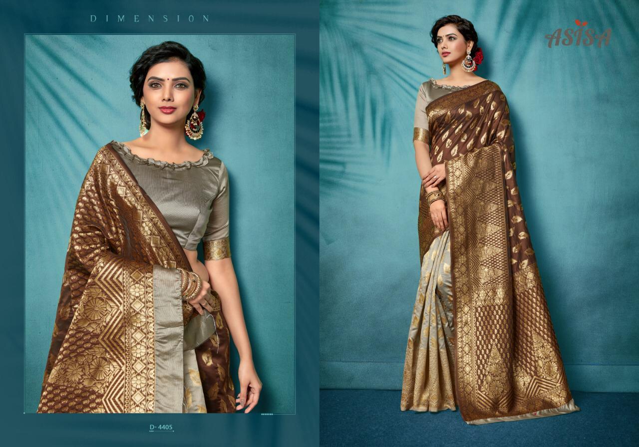 Ira Vol-1 By Asisa 4401 To 4406 Series Indian Traditional Wear Collection Beautiful Stylish Fancy Colorful Party Wear & Occasional Wear Lichi Base Top Dyed Printed Sarees At Wholesale Price