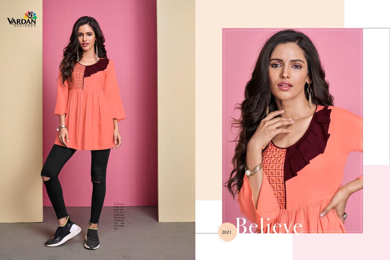 Ira Vol-2 By Vardan Designer 2021 To 2032 Series Stylish Colorful Fancy Beautiful Casual Wear & Ethnic Wear Heavy Rayon Short Tops At Wholesale Price