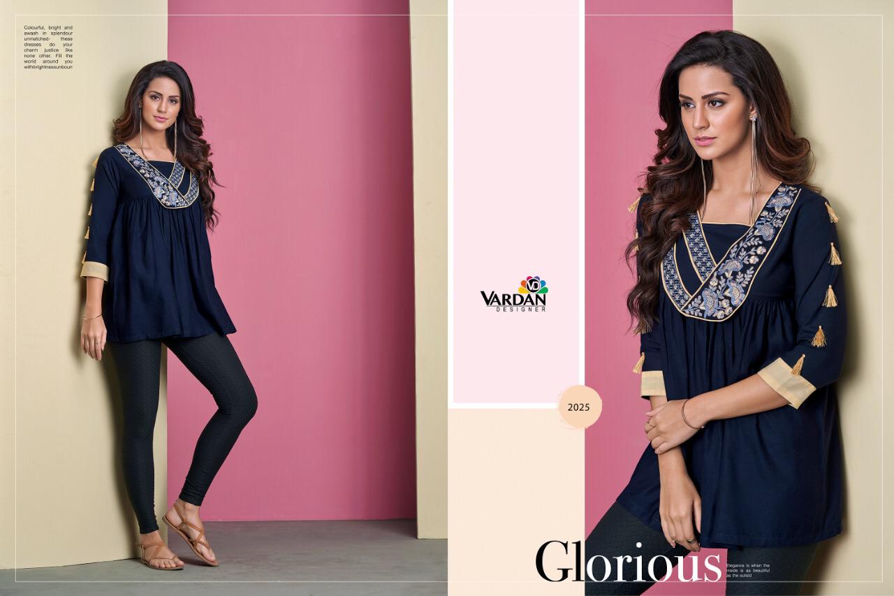 Ira Vol-2 By Vardan Designer 2021 To 2032 Series Stylish Colorful Fancy Beautiful Casual Wear & Ethnic Wear Heavy Rayon Short Tops At Wholesale Price