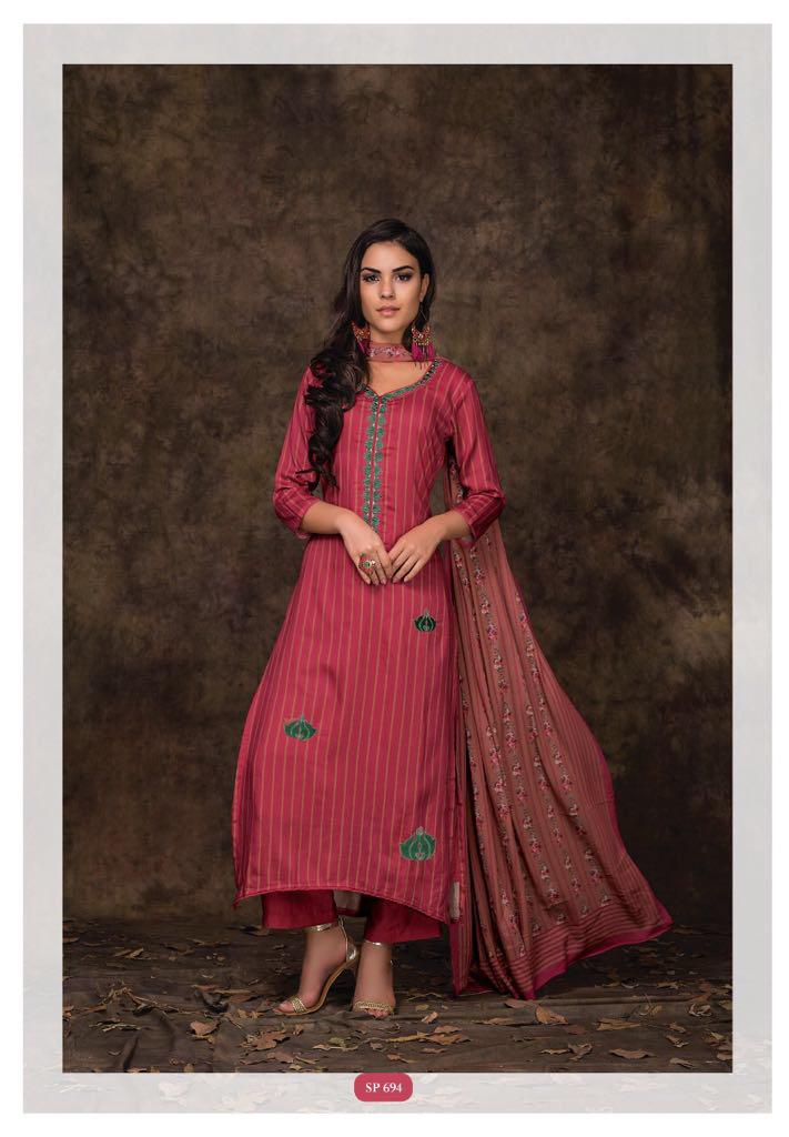 Ishanna By Sri 688 To 695 Series Beautiful Collection Suits Stylish Fancy Colorful Party Wear & Ethnic Wear Pure Cotton Satin Printed Dresses At Wholesale Price
