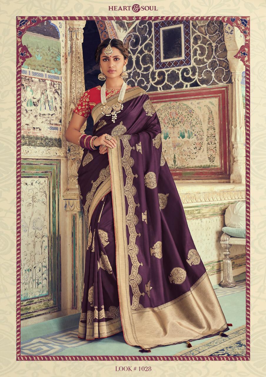 Jaarini By Heart & Soul 1026 To 1039 Series Indian Traditional Wear Collection Beautiful Stylish Fancy Colorful Party Wear & Occasional Wear Fancy Sarees At Wholesale Price