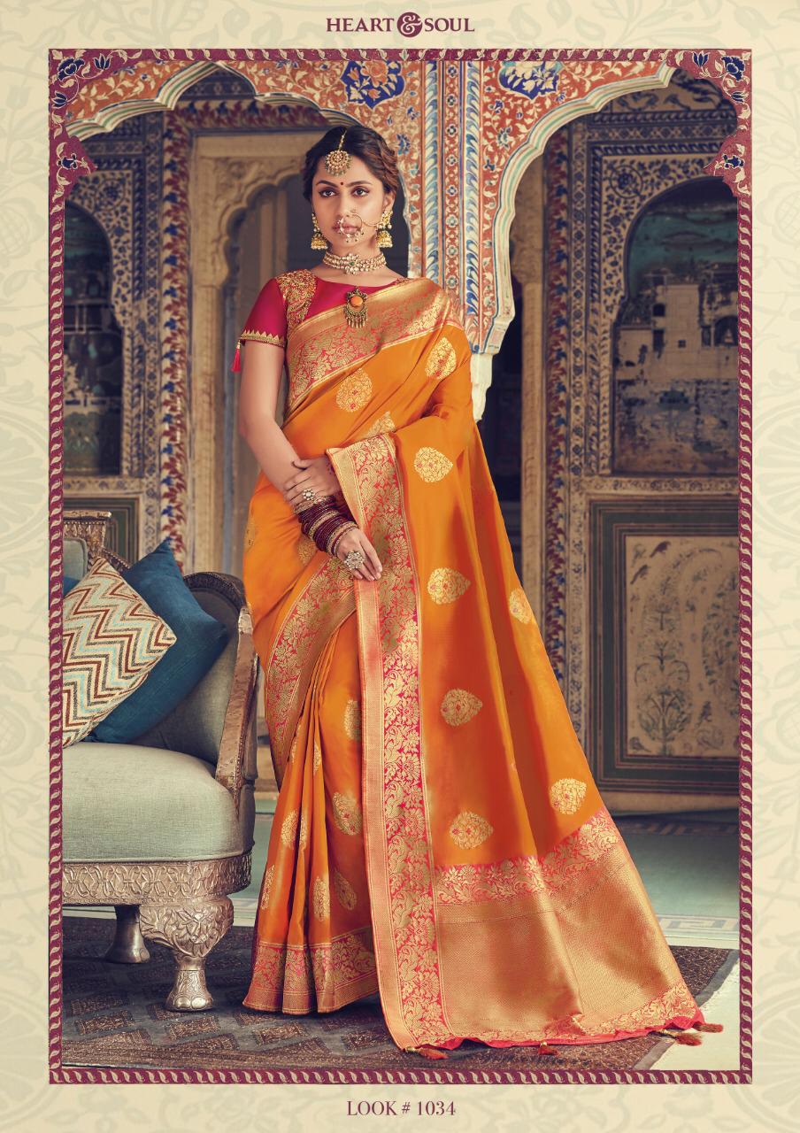 Jaarini By Heart & Soul 1026 To 1039 Series Indian Traditional Wear Collection Beautiful Stylish Fancy Colorful Party Wear & Occasional Wear Fancy Sarees At Wholesale Price