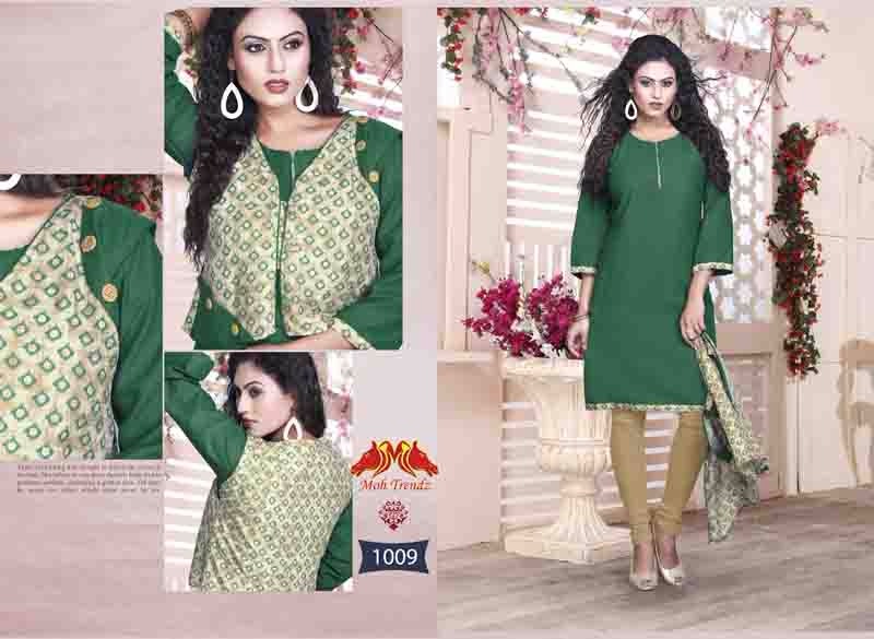 Jackpot By Moh Trendz 1001 To 1012 Series Beautiful Stylish Fancy Colorful Casual Wear & Ethnic Wear Semi Lawn Cotton Printed Kurtis At Wholesale Price