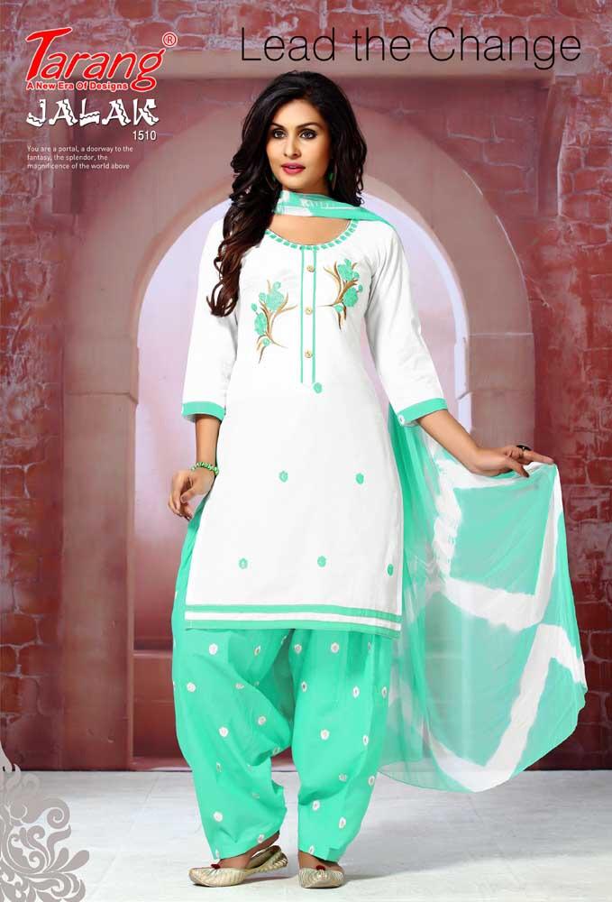 Jalak Patiyala Vol-15 By Tarang 1501 To 1512 Series Designer Suit Collection Beautiful Stylish Fancy Colorful Party Wear & Occasional Wear Semi Lawn Cotton With Embroidery Dresses At Wholesale Price
