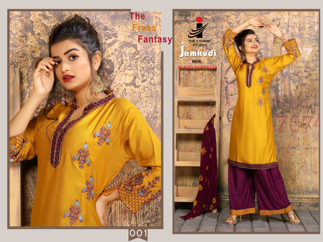 Jam Kudi By The Ethinic Studio 001 To 008 Series Beautiful Suits Stylish Fancy Colorful Party Wear & Occasional Wear Heavy Rayon Embroidery Dresses At Wholesale Price