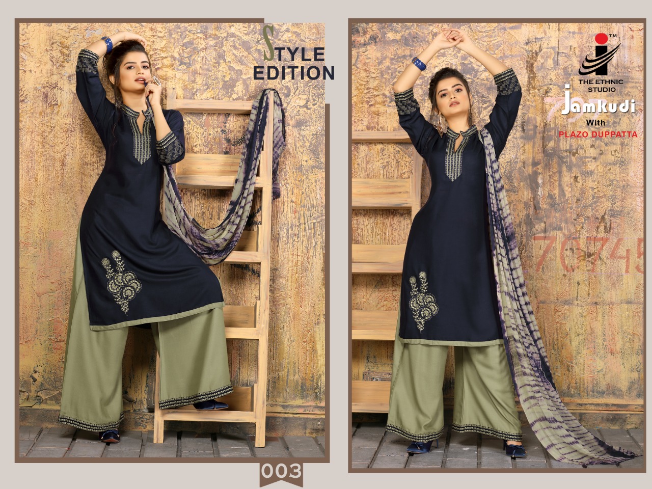 Jam Kudi By The Ethinic Studio 001 To 008 Series Beautiful Suits Stylish Fancy Colorful Party Wear & Occasional Wear Heavy Rayon Embroidery Dresses At Wholesale Price