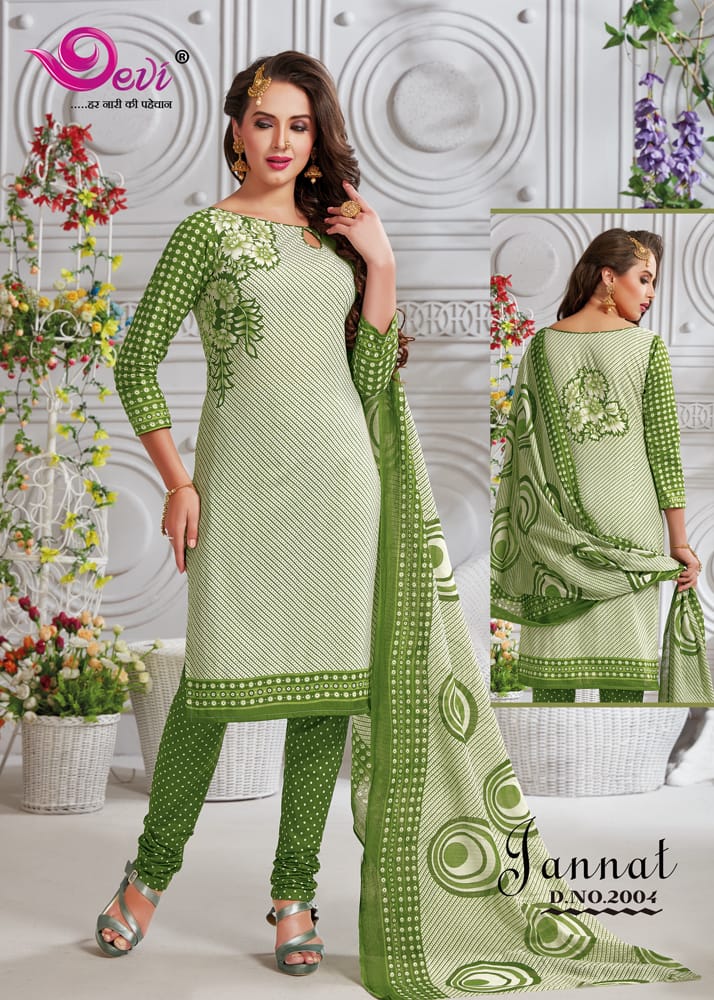 Jannat By Devi 2001 To 2016 Series Beautiful Stylish Fancy Colorful Casual Wear & Ethnic Wear Cotton Karachi Printed Dresses At Wholesale Price