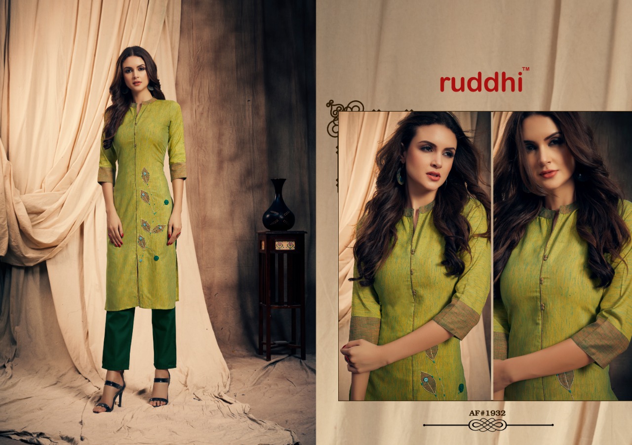 Jashn Vol-2 By Ruddhi Dressline 1931 To 1937 Series Beautiful Stylish Fancy Colorful Casual Wear & Ethnic Wear & Ready To Wear Pure Handloom Cotton With Work Kurtis At Wholesale Price