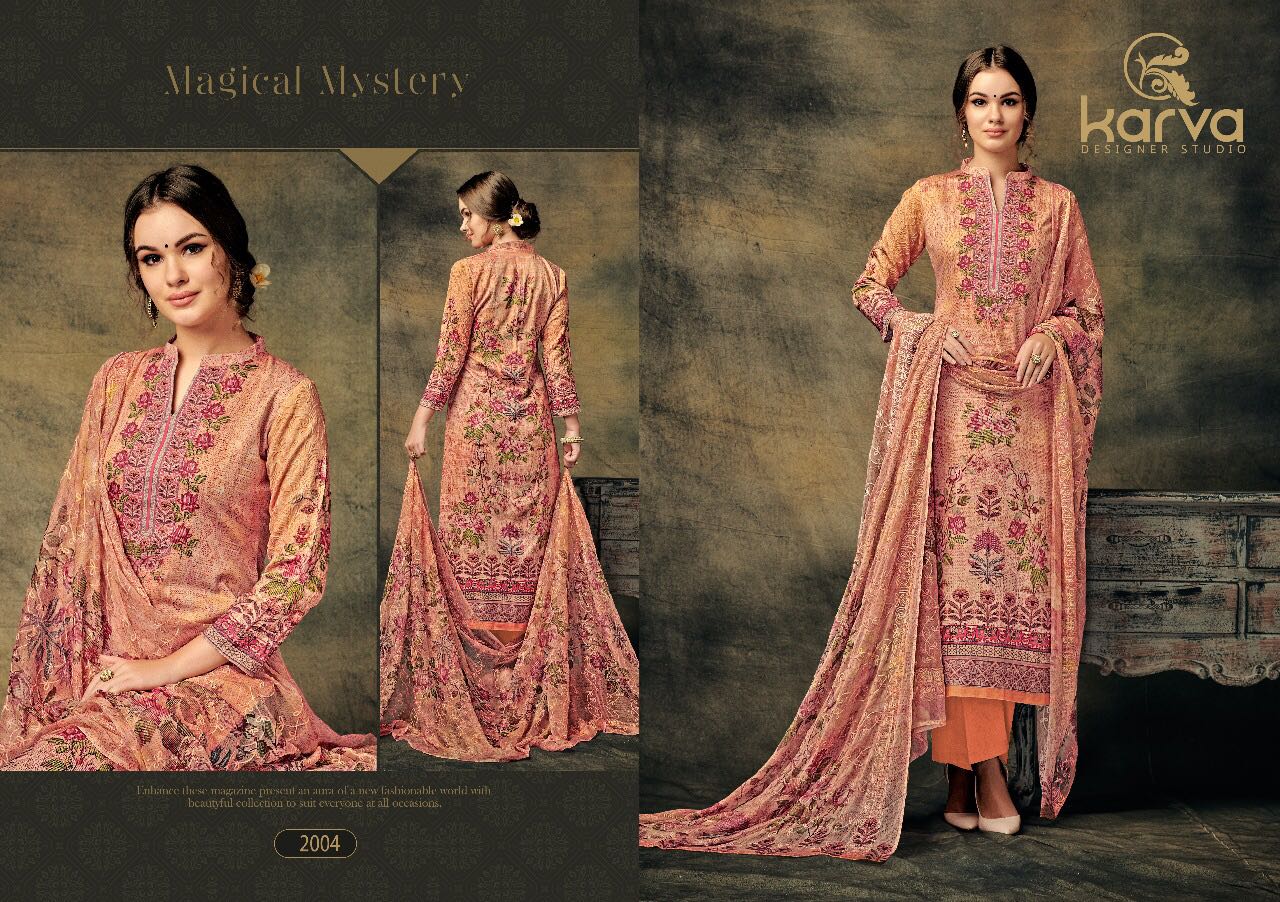 Jessica By Karva Designer Studio 2001 To 2008 Series Beautiful Stylish Fancy Colorful Casual Wear & Ethnic Wear Collection Jam Silk Printed Dresses At Wholesale Price